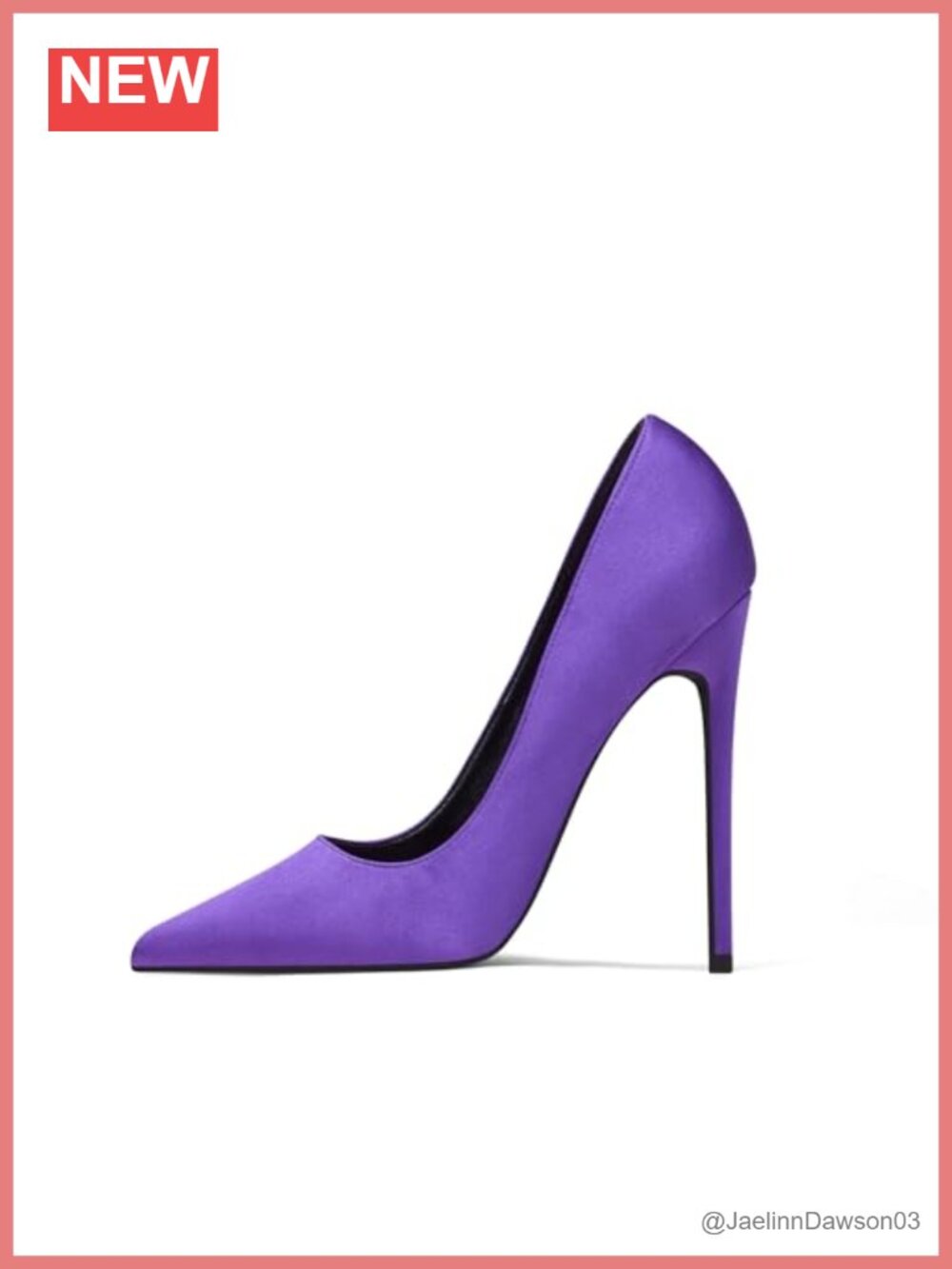 Satin Stiletto Pumps, High Heels, Pointed Toe, Slip On